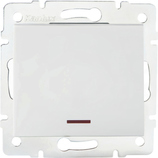 LOGI 02-1110-102 biały Łącznik jednobiegunowy z LED