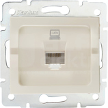 LOGI 02-1400-003 kremowy Gniazdo komp.1x RJ45 kat6 Jack