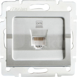 LOGI 02-1400-043 srebrny Gniazdo komp.1x RJ45 kat6 Jack