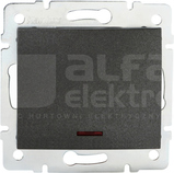 LOGI 02-1110-141 grafit Łącznik jednobiegunowy z LED