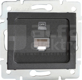 LOGI 02-1400-041 grafit Gniazdo komp.1x RJ45 kat6 Jack