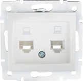 DOMO 01-1410-002 biały Gniazdo komp.2x niezal.2xRJ45 kat5e Jack
