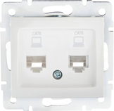 DOMO 01-1420-002 biały Gniazdo komp.2x niezal.2xRJ45 kat6 Jack