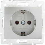 DOMO 01-1220-143 srebrny Gniazdo 1x Schuko