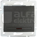 DOMO 01-1110-241 grafit Łącznik jednobiegunowy z LED