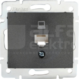 DOMO 01-1390-041 grafit Gniazdo komp.1x RJ45 kat5e Jack