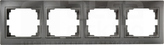DOMO 01-1490-041 grafit Ramka poczwórna pozioma