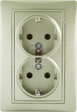 DOMO 01-1270-150 szampański Gniazdo 2x Schuko komplet.