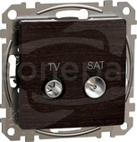 SEDNA ELEMENTS 4dB wenge Gniazdo TV/SAT końcowe