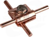390557 Cu Zacisk uniw.MV do drutu fi8