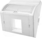 45x45 1xRJ45 wypukły kątowy	 Adapter wypukły kątowy