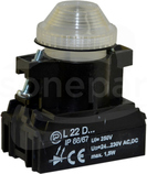 L22Wz 230V bezbarwny Lampka sygnalizacyjna