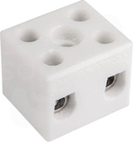 CPO-10A-2P 6mm2 biały Złączka porcelanowa dwukr.