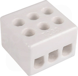 CPO 3-2.5 2,5mm2biały Złączka gwintowa porcelanowa