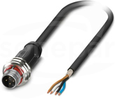 SAC-4P-P12MS/ 3,0-PUR SH Kabel czujnika/urządzenia wykonawczego