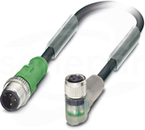 SAC-3P-M12MS/0,6-PUR/M 8FR-2L Przewód czujnikowy PUR 3-żył.0,6m