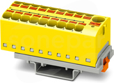 PTFIX 10/18X4-NS35 YE Blok rozdzielczy