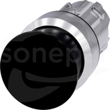 SIRIUS ACT 22mm z samop.czarny Przycisk grzybkowy metal