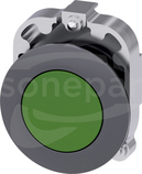 SIRIUS ACT 30mm z samop.zielony Przycisk płaski metal