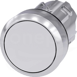 SIRIUS ACT 22mm z samop.biały Przycisk płaski metal