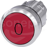 SIRIUS ACT 22mm z samop.O czerwony Przycisk płaski metal