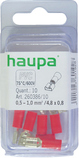 PVC 0,5-1,0/6,3x0,8 czerwony (10szt) Nasuwka izolowana