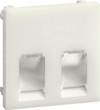 2RJ45 (GMDM) ABS bezhalogenowy biały Płytka