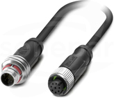 SAC-8P-P12MS/ 3,0-PUR/M12FS SH Sensor/actuator cable