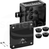 Abox Pro 025 AB-L sw NOWY 92x92x60 IP69 czarny Skrzynka rozgałęźna