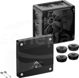 Abox Pro 040-L sw NOWY 102x102x70 IP69 czarny Skrzynka rozgałęźna