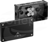 Abox 025/2-L/sw NOWY 152x87x52 IP66 czarny Skrzynka rozgałęźna