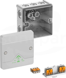 Abox SLK-2,5mm2 NOWY 87x87x52 IP66 szary Skrzynka rozgałęźna