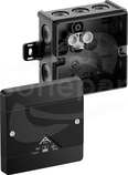 Abox 040 AB-L/sw NOWY 102x102x57 IP66 czarny Skrzynka rozgałęźna