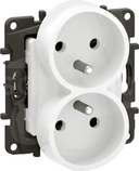 NOWE NILOE 2X2P+Z 16A 250V białe Gniazdo