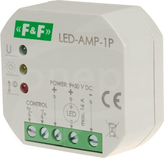 LED-AMP-1P 12/24VDC Wzmacniacz sygnału zasilającego
