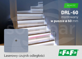 DRL-60-12-1 biały Czujnik odległości laserowy podtynkowy