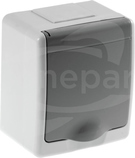 BETA 2P+Z szary IP44 Gniazdo