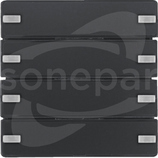 KNX e/s Q.x antracyt Przycisk 4-krotny z polem opisowym