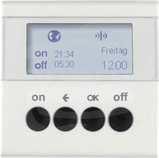 S.1/B.3/B.7 KNX RF biały mat Łącznik czasowy z wyświetlaczem