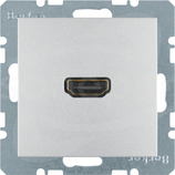 B.7 aluminiowy matowy Gniazdo HDMI 90st.