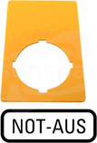M22-XZK-D99 SZYLD DO PRZYC. Bezpiecznikowy rmq not-aus 33X50MM