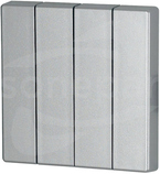 CWIZ-04/03 srebrny Klawisz poczw.55x55mm