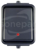 CEDAR IP44 czarny Łącznik 1-biegunowy podśw.