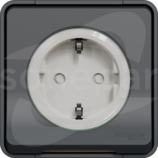 MUREVA STYL IP55 2P+Z SCHUKO antracyt Gniazdo sieciowe pojedyncze