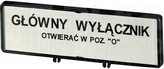 ZFS71-T0 TABLICZKA OPISOWA DODATKOWA