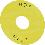 SIRIUS ACT żółty NOT-HALT Etykieta podkładkowa 75mm
