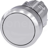 SIRIUS ACT 22mm z samop.szary Przycisk płaski metal
