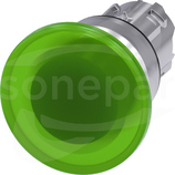 SIRIUS ACT 22mm z samop.zielony Przycisk grzybkowy podśw.metal