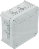 T60 jasnoszara IP66 z dławikami Puszka natynkowa 114x114x57