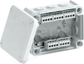 T100 KL jasnoszara IP66 z dławikami Puszka natynkowa 136x102x57